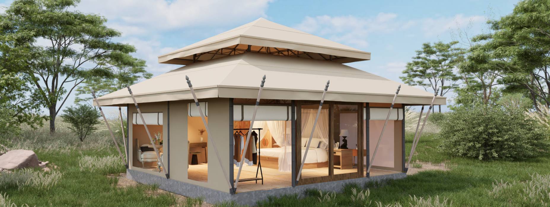 阿里户外野奢帐篷